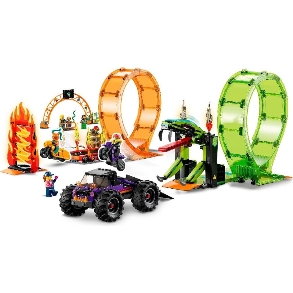 Constructor LEGO City 60339 Double Loop Stunt Arena