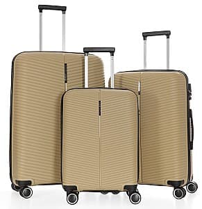 Valiză CCS 5224 Set Beige