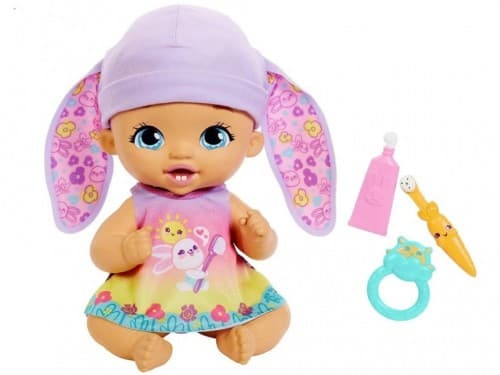  Mattel My Garden Baby HGC12 Mgb Brush & Smile Bunny Baby 12'' - Purple