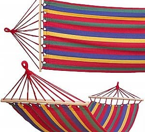 Hamac Jumi 275x80 cm cu dungi colorate rosu (OH-945401)