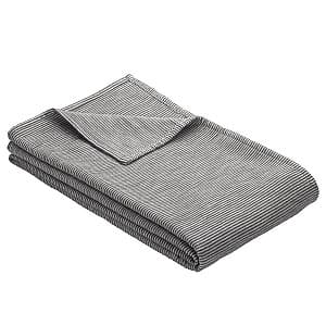 Одеяло IBENA Cotton Turin with GOTS certificate Dark grey/Silver