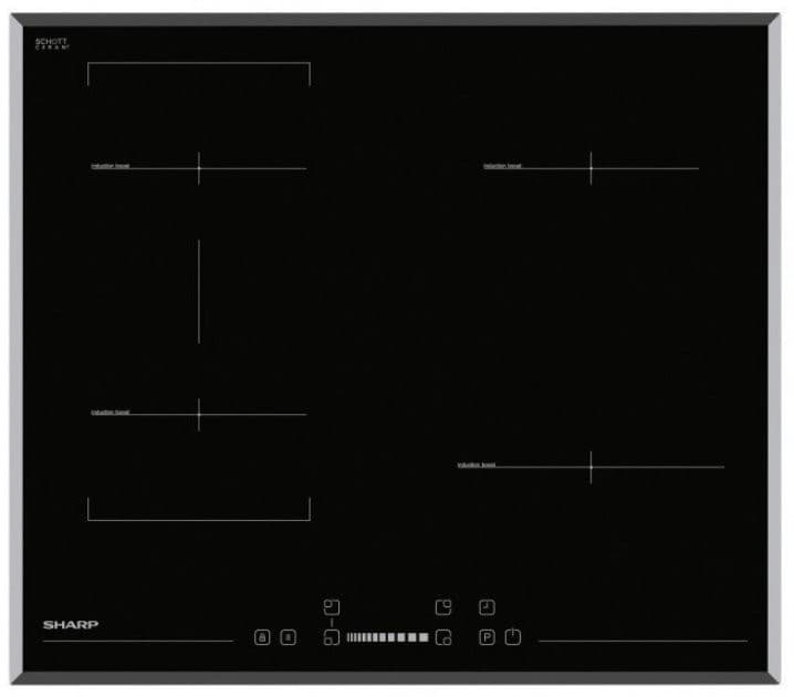 Встраиваемая варочная панель электрическая Sharp KH6I27CS00EU