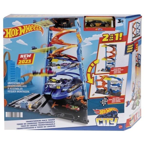 Jucărie interactivă Hot Wheels Transforming City Racing Tower