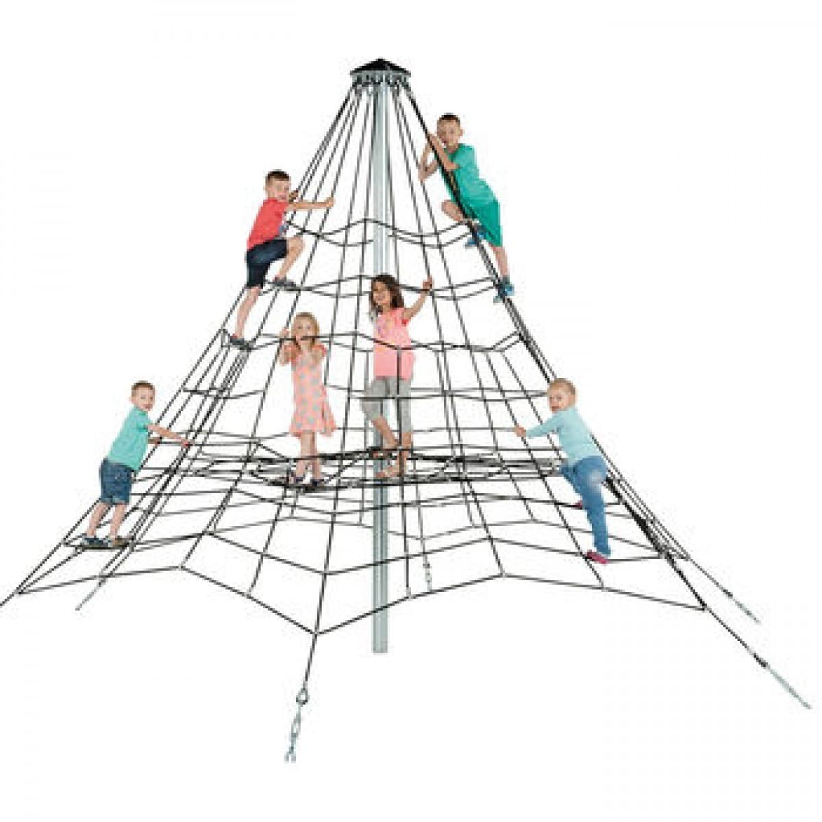 Детски набор для игр PlayPark Пирамида из армированного каната - 2,7 м