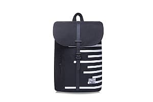 Rucsac Bodachel Oxford Negru linii albe