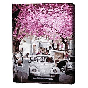 Tablou pe numere BrushMe Primăvara în oraș 40×50 cm (în cutie)