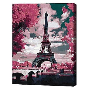 Tablou pe numere BrushMe Magnolie la Paris 40×50 cm (în cutie)