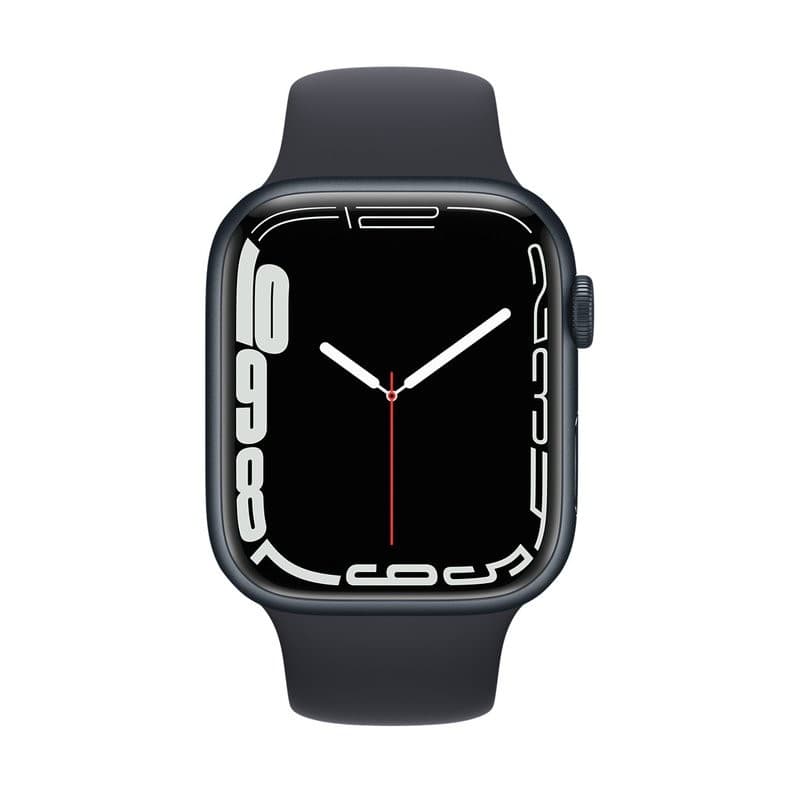 Ceas inteligent Apple Watch Series 7 45mm Midnight Sport Band (MKN53)