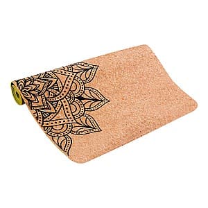 Covoraș pentru fitness Spokey Savasana Cork/Green (926537)