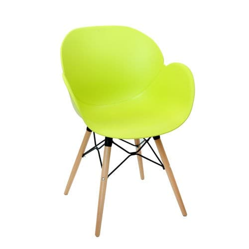 Scaun din plastic Vitra FL-08WNP-V Green