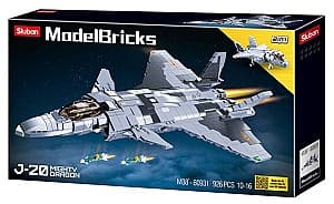 Конструктор Sluban Model Bricks — J-20 Mighty Dragon Fighter