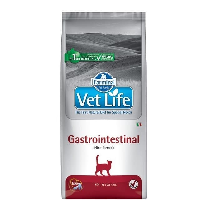 Сухой корм для кошек Farmina VET LIFE NATURAL DIET CAT GASTRO INTESTINAL 2 KG