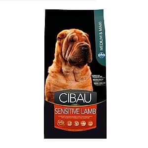 Hrană uscată pentru câini Cibau SENSITIVE LAMB MEDIUM / MAXI  12 KG