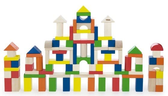 Интерактивная игрушка VIGA Colorful Block Set 50334