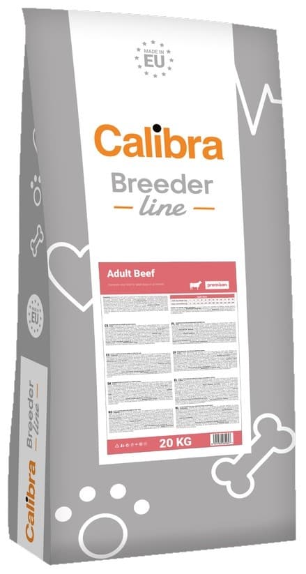 Hrană uscată pentru câini Calibra Breeder Line P Adult Beef 20kg