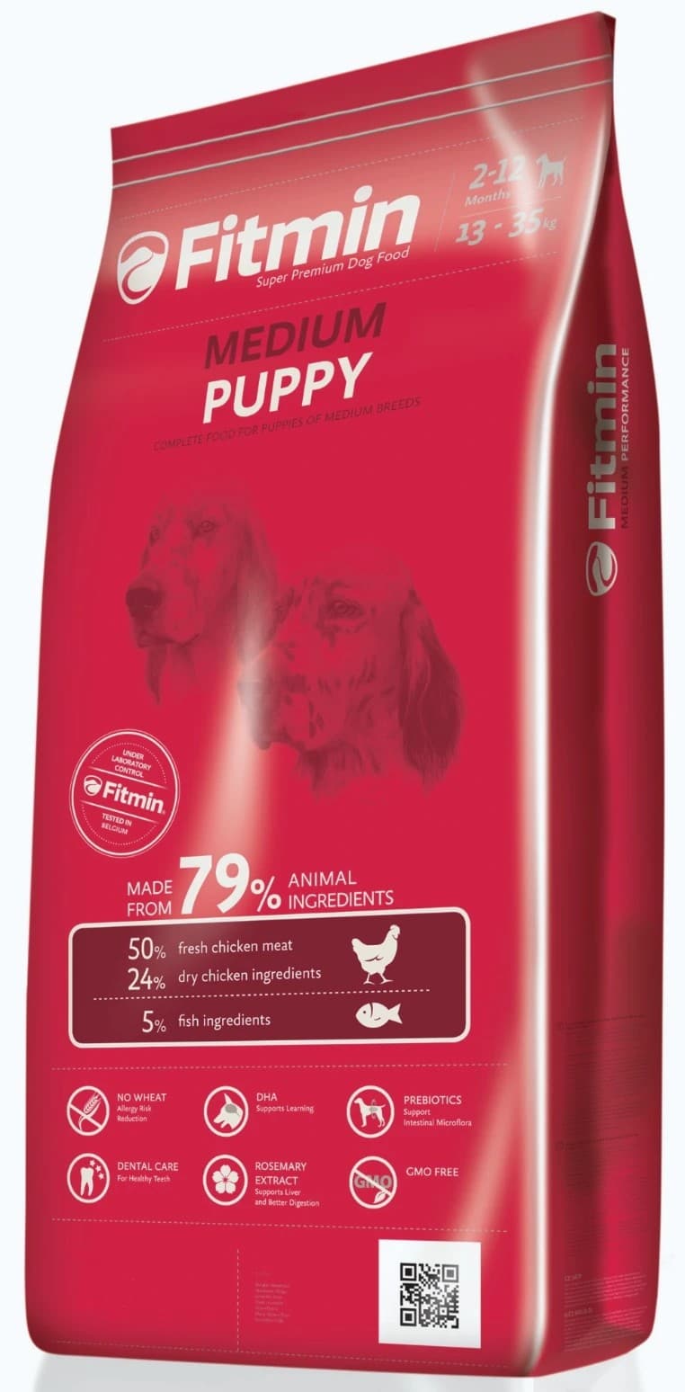 Hrană uscată pentru câini Fitmin Medium Puppy 3kg