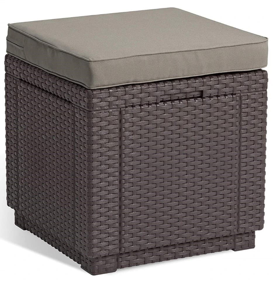 Bancheta Keter Cube With Cushion Brown