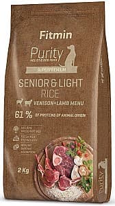 Сухой корм для собак Fitmin Purity Rice Senior&Light Venison&Lamb 2 kg