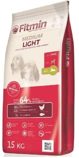 Сухой корм для собак Fitmin Medium Light 15kg