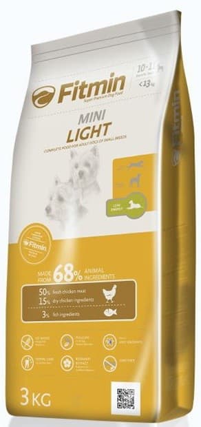 Сухой корм для собак Fitmin Mini Light 3kg