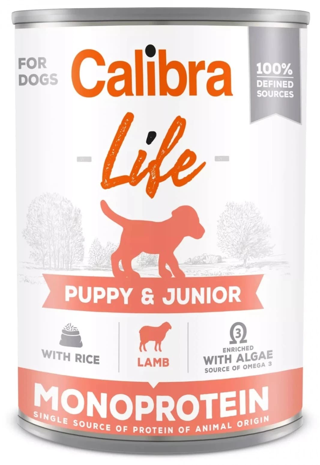 Влажный корм для собак Calibra Life can Puppy&Junior Lamb&rice 400g