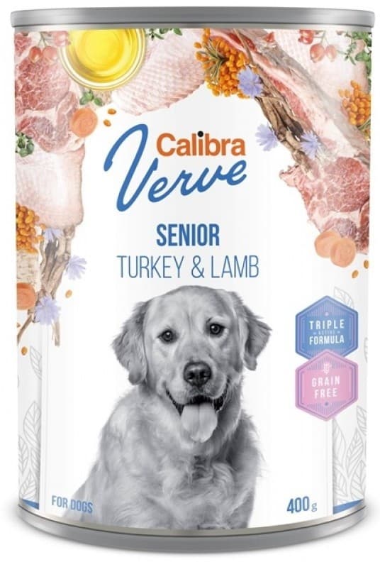 Влажный корм для собак Calibra Verve Senior Turkey&Lamb 400g