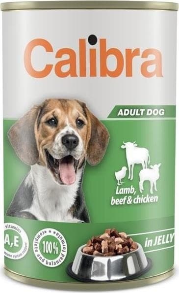 Влажный корм для собак Calibra Adult Lamb&Beef&Chicken 1.24kg