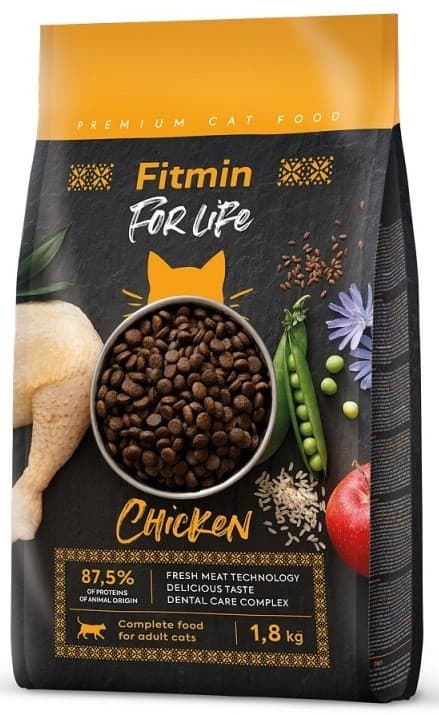 Нrană uscată pentru pisici Fitmin For Life Adult Chicken 1.8kg