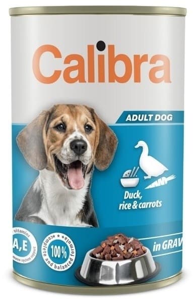 Влажный корм для собак Calibra Adult Duck&Rice&Carrot 1.24kg