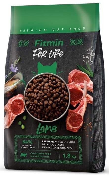 Сухой корм для кошек Fitmin For Life Adult Lamb 1.8kg