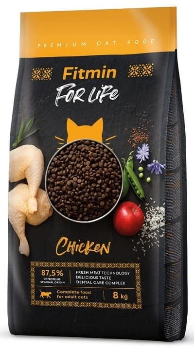 Сухой корм для кошек Fitmin For Life Adult Chicken 8kg