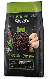 Сухой корм для кошек Fitmin For Life Castrate Chicken 8kg