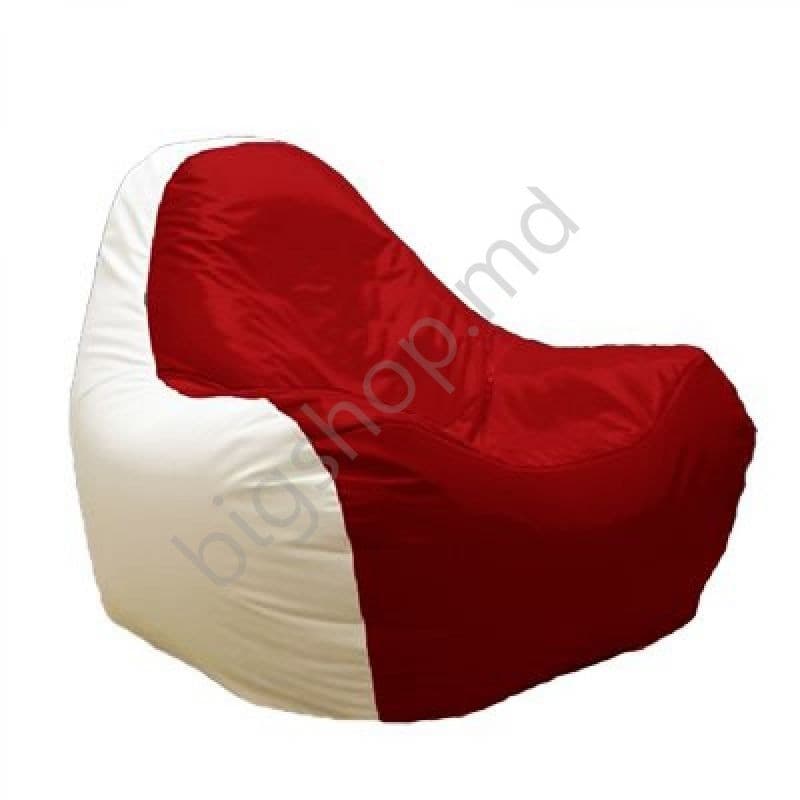 Пуф Релакс Hi-Poly Medium Red/White