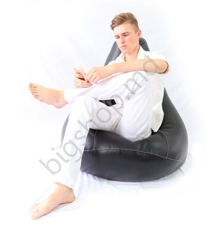 Fotoliu Because Clasic Bean Bag - Black XXL