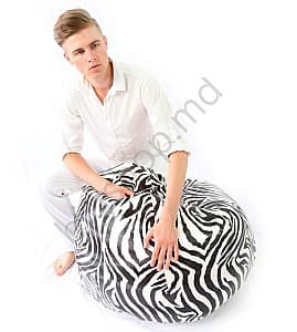 Fotoliu Because Royal Bean Bag - Zebra XXL