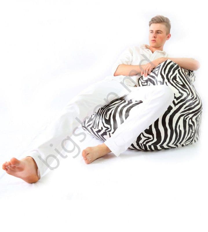 Fotoliu Because Royal Bean Bag - Zebra XL