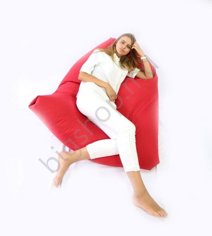 Fotoliu Because Triangle Bean Bag - Red