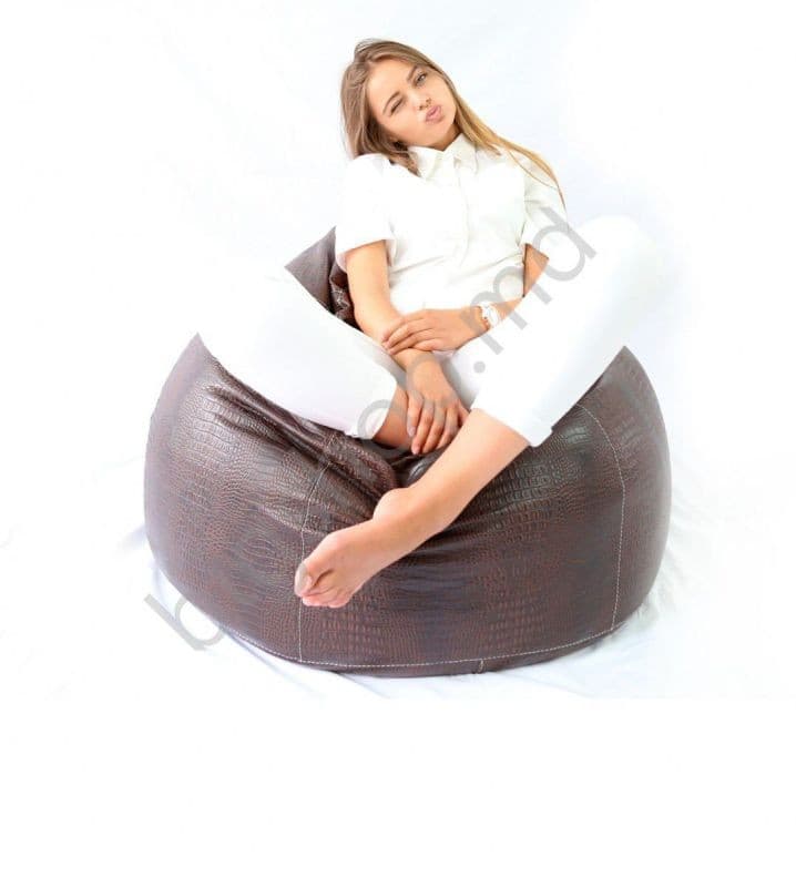 Fotoliu Because Crocodile Bean Bag - Maro XXL