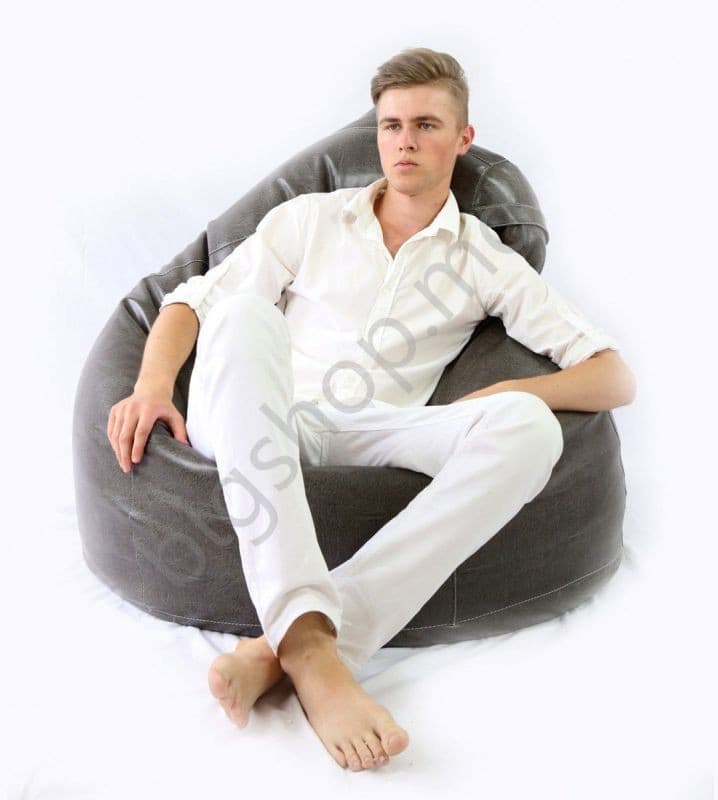 Fotoliu Because Clasic Bean Bag - Gray Pro XL