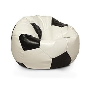 Fotoliu Because Ball Bean Bag White-Black XL