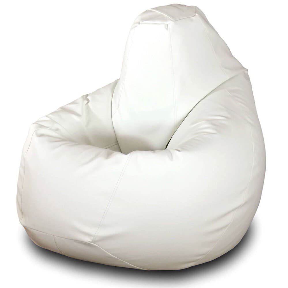 Fotoliu Beanbag Gloss Pear Max L White