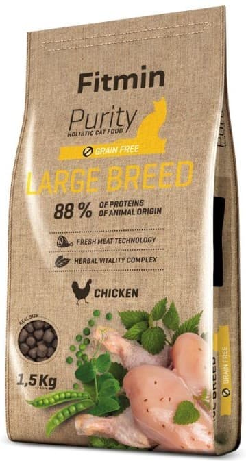 Нrană uscată pentru pisici Fitmin Purity Large Breed 1.5kg