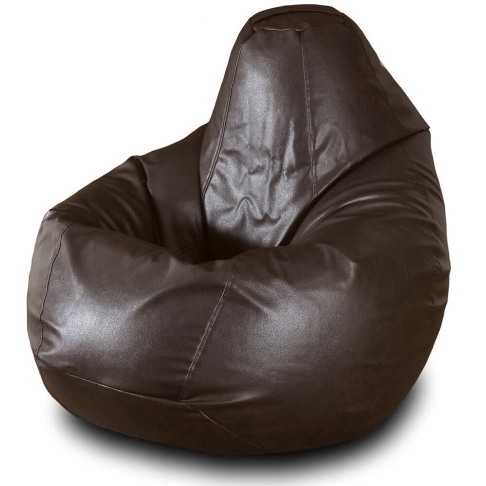 Fotoliu Beanbag Gloss Pear Max XL Brown