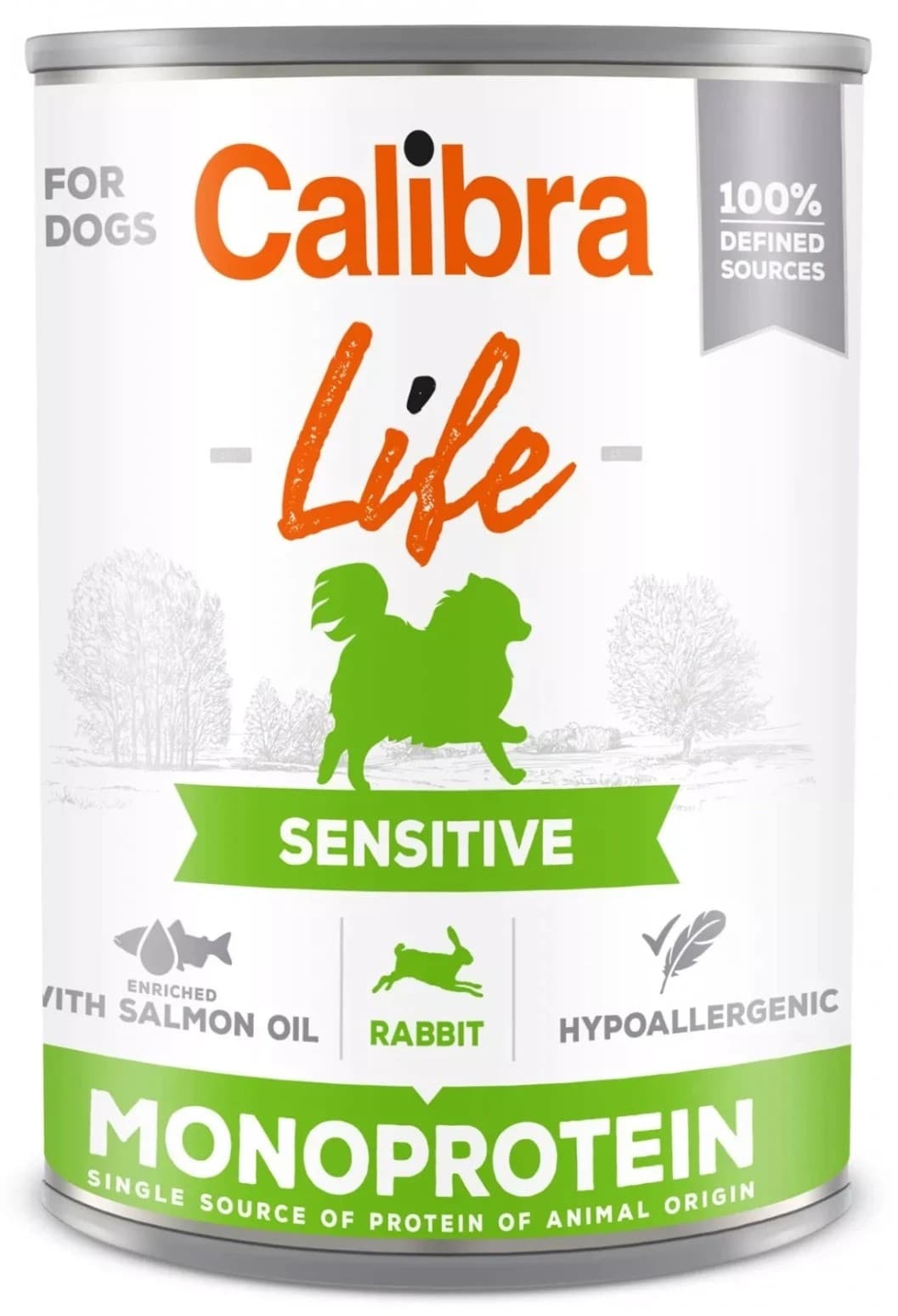 Hrană umedă pentru câini Calibra Life Adult Sensitive Rabbit 400g