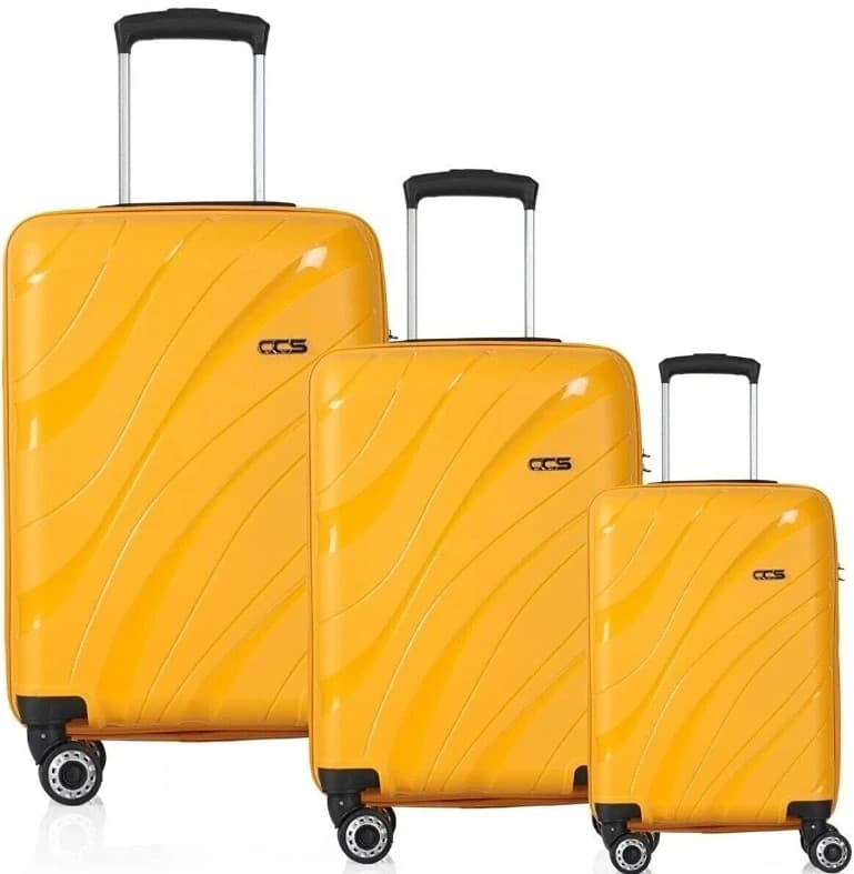 Valiză CCS 5223 Set Yellow