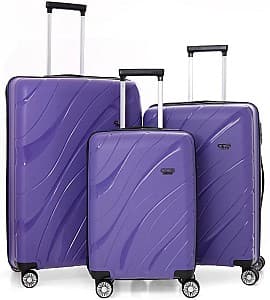 Valiză CCS 5223 Set Purple