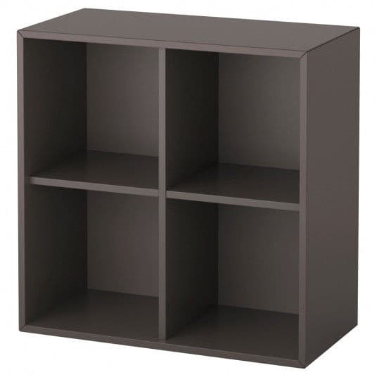 Etajera IKEA Eket 4 compartimente 70x35x70 gri inchis