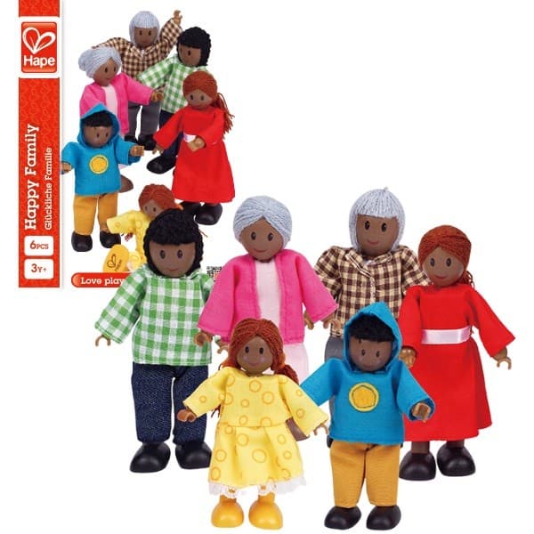 Papusa Hape E3501 Happy Family African American