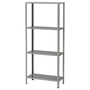 Стеллаж IKEA Hyllis для дома/улицы 60x27x140 Нержавеющая Сталь