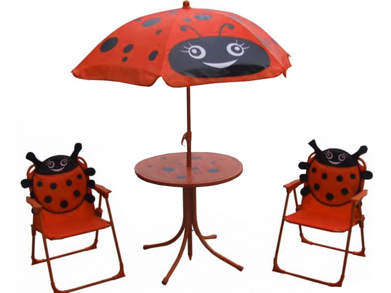 Set de mobila de grădină Strend Pro Melisenda Ladybug 1+2 (Red)